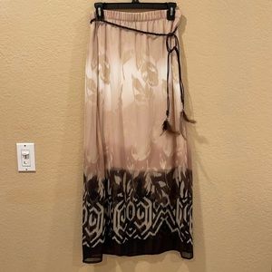 NWT Maxi Skirt with mini skirt lining